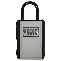 Boîte à clés portable étanche pour extérieur avec serrure à combinaison à 4 chiffres, coffre-fort à clés pour agents immobiliers et locations de vacances