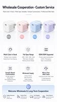 Chargeur rapide GaN 20W 30W 35W 45W 65W, chargeur PD, adaptateur de voyage portable, chargeur de téléphone portable USB-C avec câble de type C