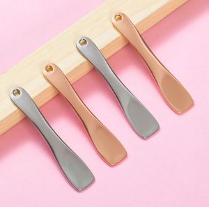 DF314 - Espátula Cosmética de Metal Dorado, Cuchara para Mascarillas Faciales, Herramienta de Maquillaje de Aleación de Zinc - Product Image 3