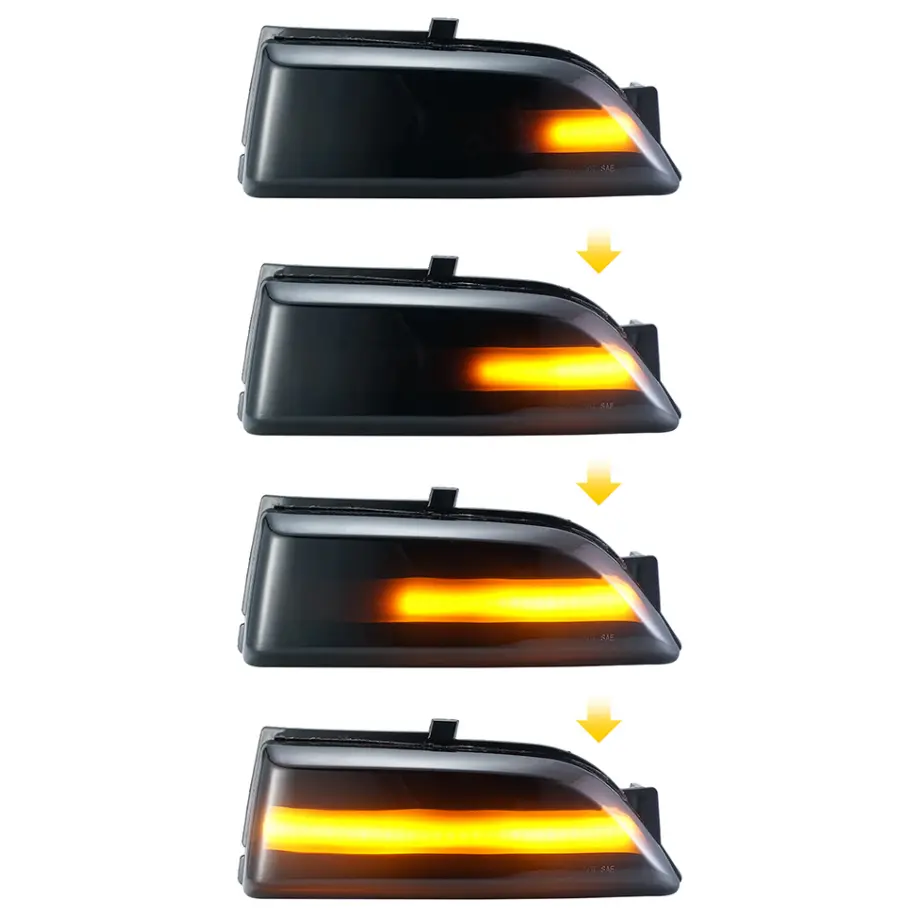 For Ford Everest 2015-2019 Ranger T6 U375 Dynamic Turn Signal LED Side Wing Rearview Mirror Indicator Blinker Sequential Light