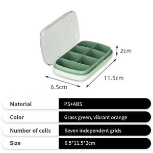 กล่องยาพกพาแบบขายส่ง กล่องจัดยา 7 วัน สำหรับธุรกิจ ใช้แจกเป็นของพรีเมียม - Product Image 3
