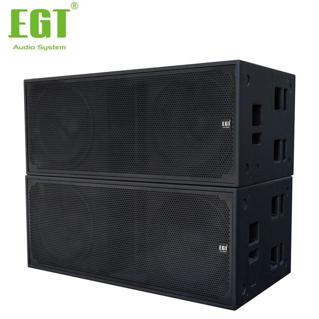 EGT E-LY218S Powerful Passive 18" Line Array Subwoofer Audio System 2000W/8000W Power 35-180Hz Frequency Range Wood Enclosure