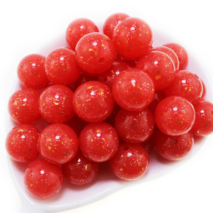 Venta al por Mayor de las Novedades del Día de San Valentín, Cuentas de Silicona Brillantes de Color Rojo y Rosa de 15 mm, Cuentas Focales Tridimensionales para Hacer Collares y Joyería - Product Image 6