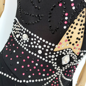 Vestido de patinaje sobre hielo <span class=keywords><strong>para</strong></span> <span class=keywords><strong>niñas</strong></span>, leotardo Gimnástico de manga larga, ropa de actuación - Product Image 6