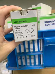 चिकित्सा पशु अवशोषक 910 4/0 75 सेमी टपर 20 मिमी 3/8 सर्कल सर्जिकल सुचर - Product Image 4