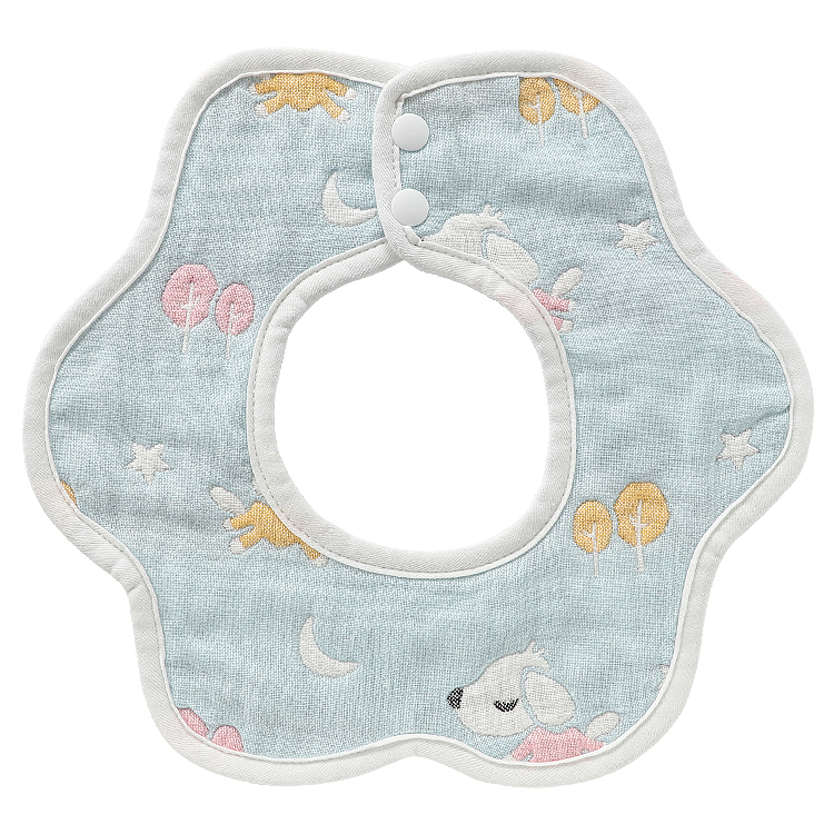 5 Упак. Милый узор мягкий органический хлопок супер абсорбент младенческой водонепроницаемый маленьких Кормление слюни нагрудник