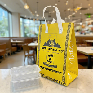 Sac isotherme personnalisé en aluminium non tissé avec logo pour la livraison de café, de bubble tea et de nourriture - Product Image 2