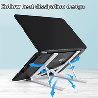 Nouveau support de bureau portable pliable pour ordinateur portable, pour toutes les tailles, hauteur réglable, plastique, universel, grossiste d'usine
