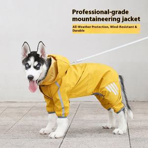 Imperméable pour chien tout compris poncho imperméable à quatre pattes Teddy jour de pluie vêtements pour animaux de compagnie petits et moyens chiens Bichon - Product Image 2