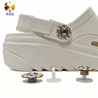 Boucles en plastique Olian personnalisées pour chaussures, breloques à boucle, boutons-pression, boutons de chaussures pour sabots