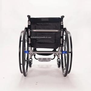 10kgアルミ合金車椅子スポーツ車椅子背もたれプッシュハンドル折りたたみ可能ビッグホイールサイドガードDetachable-BZ-ZJ01 - Product Image 3