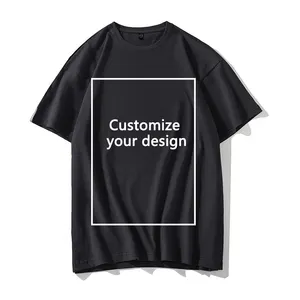Camiseta de algodón OEM/ODM para hombre, camisa de gran tamaño con estampado de pantalla de seda, de diseñador personalizado, Unisex