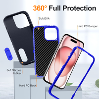Coque de protection robuste Defender pour iPhone 17 Pro Max, antichoc 3-en-1, compatible avec iPhone 16, 15, 14, 13, 12, 11