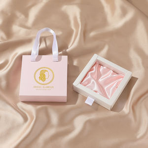 Caja de Joyería con Cajón Deslizante y Cinta Personalizada con Logotipo, Caja de Regalo Ecológica para Anillos, Aretes y Collares, Bolsa de Almacenamiento, Caja de Empaque - Product Image 1