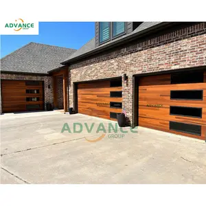 Sectionele Garagedeur Moderne Elektrische Automatische Huis Horizontale Aluminium Schuifgaragedeur Met Hoge Standaard