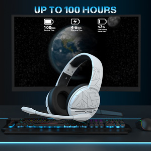 NUBWO G08 Wireless <b>Gaming</b> Headset with Mic, 2.4G+Bluetooth Dual Mode, TF Card Slot, USB Dongle for PC/Console - Product Image 2