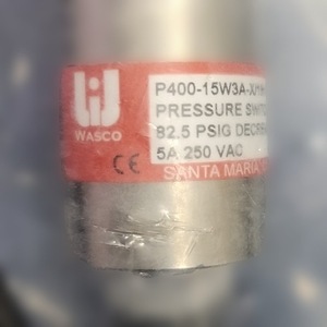 Pressostat WASCO P400-15W3A-X/1914 10 PSI pour équipement d'automatisation industrielle à dépression - Product Image 4