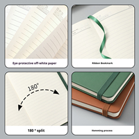 Bloc-notes A5 personnalisé avec logo, reliure parfaite, cadeau d'entreprise, bloc-notes d'affaires coloré, ensemble de bloc-notes avec bande élastique
