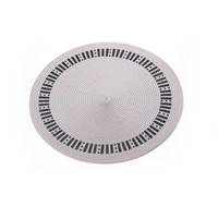 Tapis de table Premium Yichuan EM68, design moderne, écologique, en plastique PP, 38 cm, isolation thermique, antidérapant, imperméable