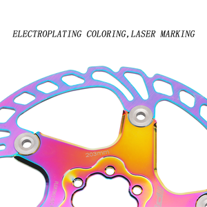 Rastrillo ISC de acero inoxidable <span class=keywords><strong>para</strong></span> bicicleta, rastrillo eléctrico de 140 / 160 / 180 / 203 Mm, otor - Product Image 3