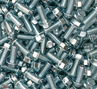 M5 M6 M8 M10 M12 M14Jaune Laiton Rouge Cuivre Nickel Étamé Hexagone Bride Boulon DIN6921