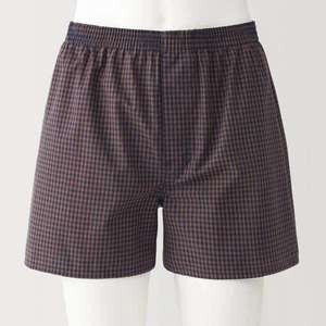 Boxer Homme CELINNE à Carreaux Taille Mi-Haute en Tissu Tissé Rose Noir Grande Taille Coton - Product Image 3