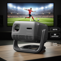 Proyektor Video Saku N3 Pro Pico Auto-Fokus 1080P dengan Speaker Stereo Terintegrasi WiFi6