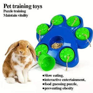 Jouet distributeur de friandises interactif pour animaux de compagnie, forme de patte, pour chiens et chats - Product Image 3