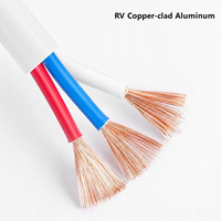 Fil de cuivre recouvert d'aluminium RV, câble électrique flexible CCA pour le câblage d'appareils électroniques personnalisés OEM