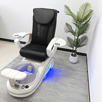 Fauteuil de Pédicure de Luxe Électrique Inclinable avec Massage pour Salon de Manucure et Spa