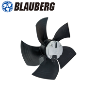 Ventilateurs axiaux industriels Blauberg 310V 300MM 2050RPM à pales en plastique, haut débit d'air, longue durée de vie, pour équipements d'extraction de poussière industrielle