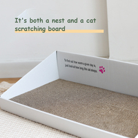Fabricant de grattoir carré en papier ondulé durable de haute qualité pour chat