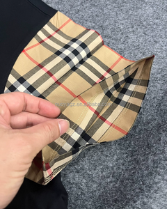 T-shirt di Alta Qualità su Misura con lo Stesso Design del Prodotto <span class=keywords><strong>B</strong></span>, con Design Patchwork sulle Maniche Corte - Product Image 5