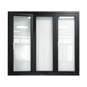 Les portes accordéon bi-pliantes modernes les plus populaires pour l'intérieur, en aluminium et verre, avec surface finie et système robuste - Product Image 1