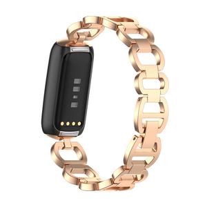 Bracelet de rechange pour <span class=keywords><strong>montre</strong></span> intelligente, <span class=keywords><strong>en</strong></span> acier inoxydable, pour <span class=keywords><strong>Fitbit</strong></span> Luxe, édition spéciale, métal - Product Image 3