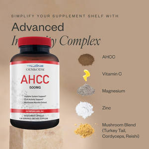 El mejor precio, suplemento en polvo de Ahcc, cápsulas de extracto de hongo Shiitake, extracto de hongo <span class=keywords><strong>Kinoko</strong></span> Platinum Ahcc, cápsulas de Ahcc de 500mg - Product Image 3