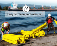 Barrière flottante anti-pollution en PVC de haute qualité, personnalisée, de marque Florescence, pour la récupération des algues et l'encadrement des déversements d'hydrocarbures