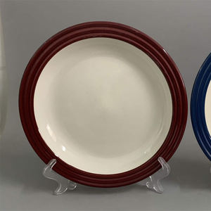 Échantillon Disponible Assiette en Céramique Colorée à Prix de Gros Économique Plat en Grès Céramique en Stock en Promotion - Product Image 4