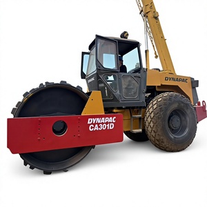 Rodillo Vibratorio de Asfalto de un Solo Tambor DYNAPAC CA301D Amarillo con Motor Mitsubishi de 110 kW, Radio de Giro Corto, 50 KN de Empuje - Product Image 1