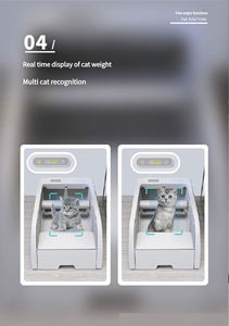 Bac à litière pour chat intelligent bon marché d'usine avec détection infrarouge fonction autonettoyante désodorisante <span class=keywords><strong>automatique</strong></span> matière plastique facile à nettoyer - Product Image 5