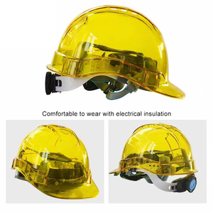 HBC Protección <span class=keywords><strong>de</strong></span> la cabeza Trabajo industrial Ingeniería <span class=keywords><strong>Casco</strong></span> duro <span class=keywords><strong>transparente</strong></span> Construcción <span class=keywords><strong>Casco</strong></span> <span class=keywords><strong>de</strong></span> seguridad con correa para la barbilla - Product Image 5