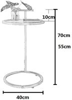 Table d'appoint moderne en métal pour café, hauteur réglable, en forme de C, pour salon, table d'angle de canapé, d'origine indienne