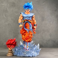 Kirin Super Blue Goku DBZ Figurine d'action anime en PVC lumineuse à double tête, modèle à assembler