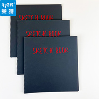 Carnet de croquis à spirale, 110g, 30 pages, couverture à motifs de dessins animés, design simple.