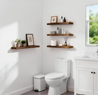 Étagère Murale Flottante Simple en Bois Robuste et Écologique, Idéale pour Grenier, Chambre, Salon, Cuisine, Bibliothèque - Meilleure Vente