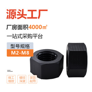 Tuerca Hexagonal Xin Honghuida M2, Acabado en Óxido Negro, DIN 934-1987, Nivel 4.8 - Product Image 3