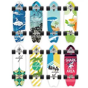 Surfing Skateboard Wholesale 7 Ply Northeast Maple Surfboard With Cx7 Truck Street Wave Cruiser Land Surf Boards