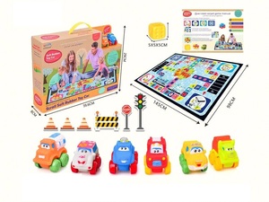 Tappetino da Gioco per Bambini DWI, Grande Tappeto Antiscivolo con Strade Cittadine, Gioco Educativo di Guida, Tappeto per Interni ed Esterni, Regalo per Bambini e Bambine - Product Image 5