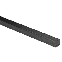 Tige en fibre de carbone solide Pultruded Carbon Fiber Square Bar Rods Sticks Poles