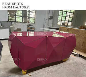 Tùy Chỉnh Mới Gỗ Lưu Trữ Tủ Kim Cương Màu Hồng Credenza Phòng Ăn Đồ Nội Thất Sideboard Tự Chọn Sang Trọng Thiết Kế Hiện Đại Sideboard - Product Image 6